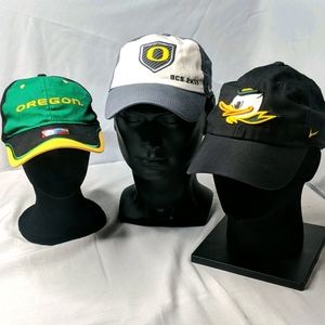 Nike Oregon Ducks adjustable hat lot (3)